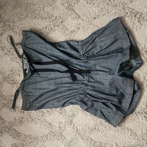 Ladies Denim Romper sz L